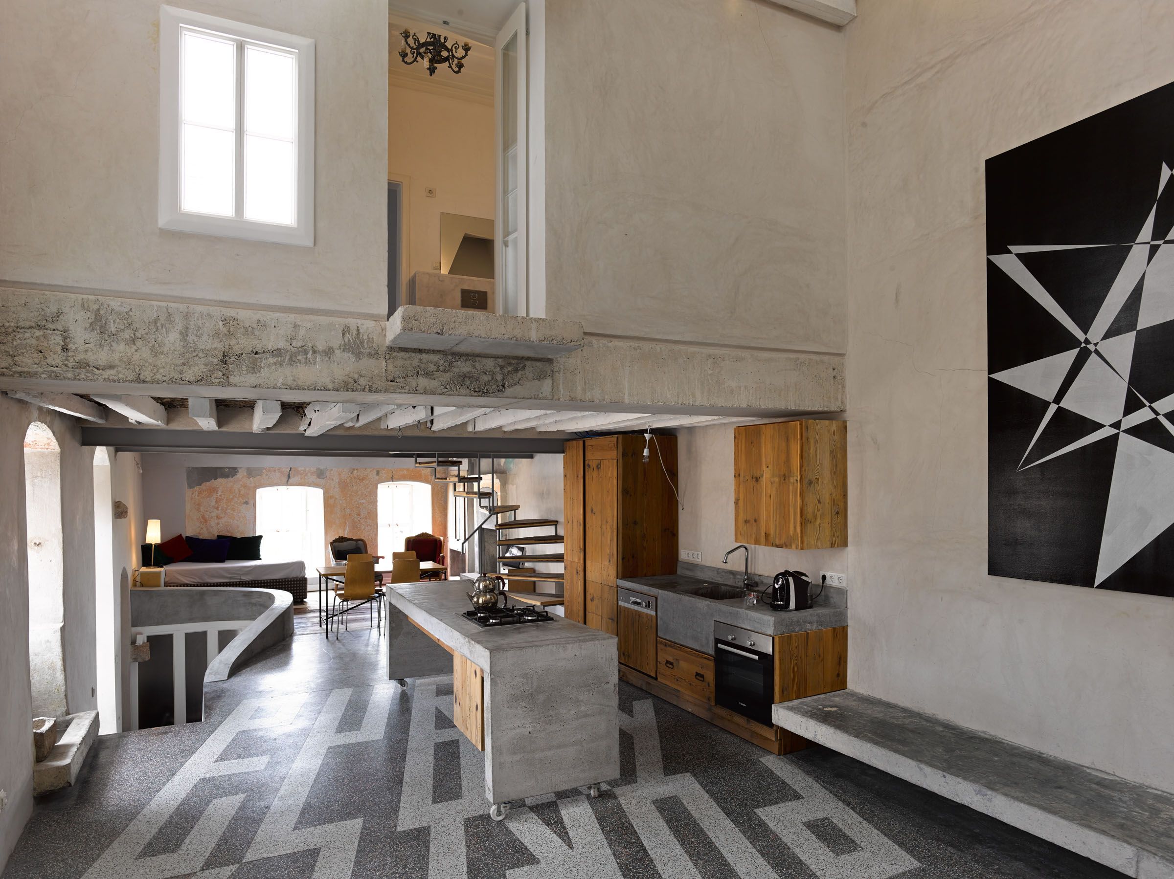 Ayvalik
House of Gabi & Erdogan Altindis. 
Floor and wall artwork by Lars Breuer.