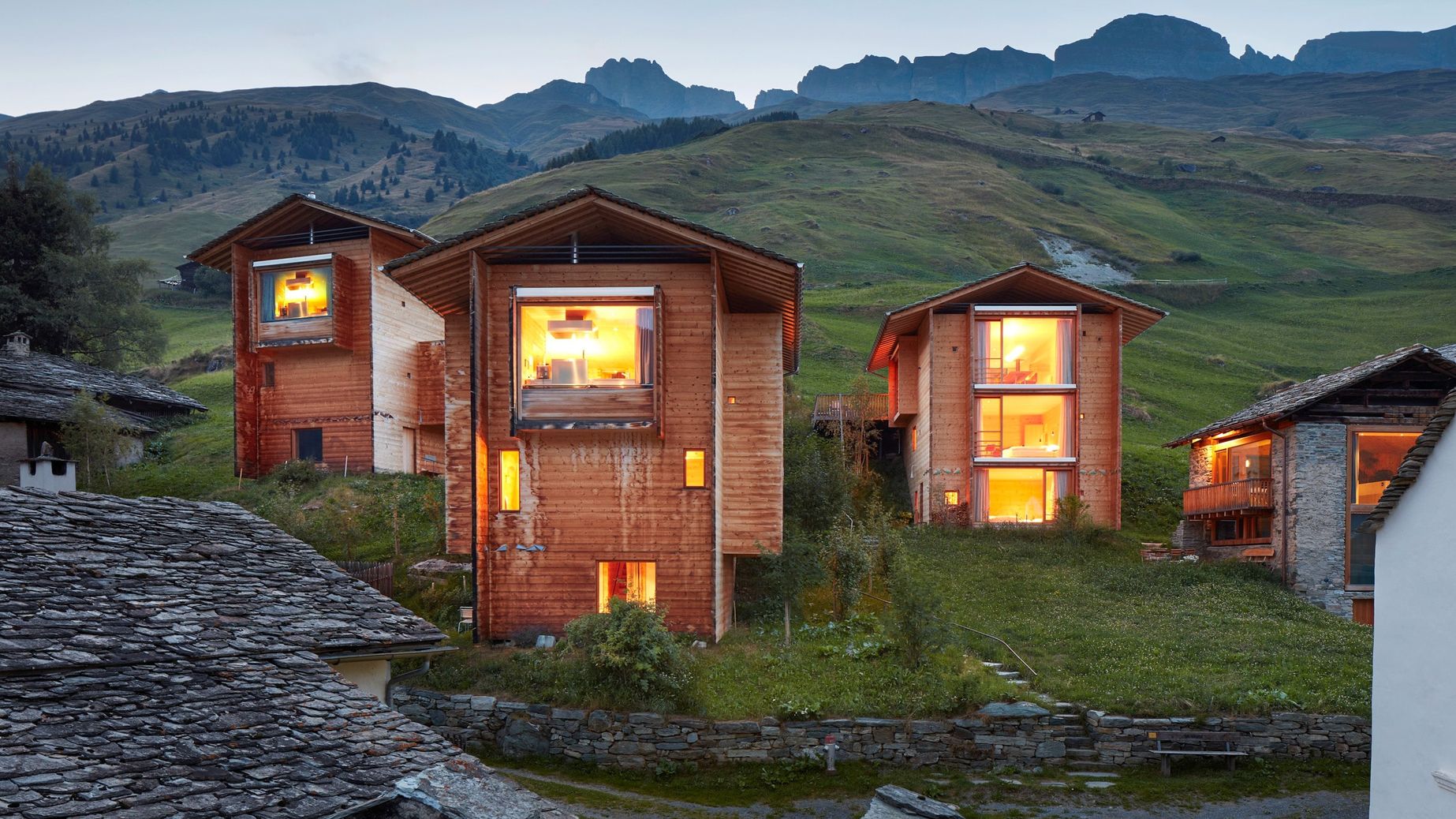 Zumthor Feri­en­häuser